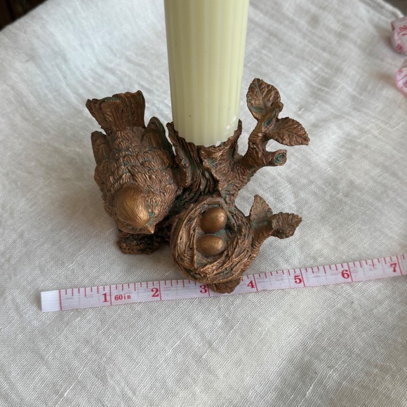 WINTERTHUR‎ Exclusive Bronze Bird Nest Candle Holder with Eggs - Picture 8 of 9